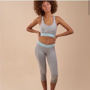 GYMSHARK Flex Leggings crop grey marl
